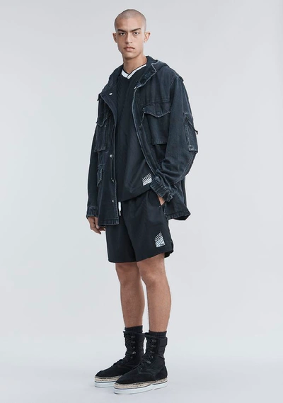 Shop Alexander Wang Denim Field Jacket In Black