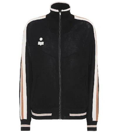 Shop Isabel Marant Étoile Darcy Track Jacket In Black