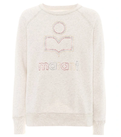 Shop Isabel Marant Étoile Milly Cotton-blend Sweatshirt In Grey