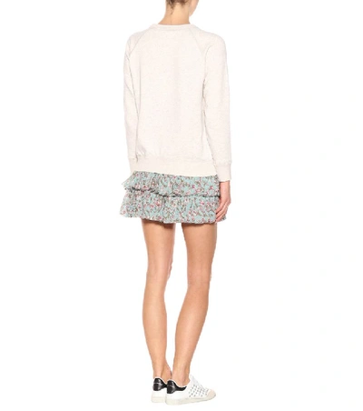 Shop Isabel Marant Étoile Milly Cotton-blend Sweatshirt In Grey