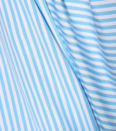 Shop Joseph Striped Cotton Shirt In Blue