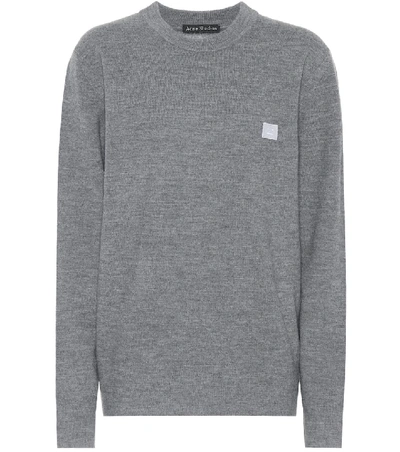 Shop Acne Studios Nalon Face Wool Sweater In Female