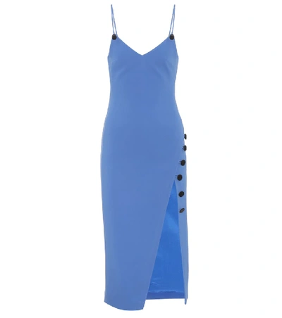 Shop David Koma Cady Dress In Blue