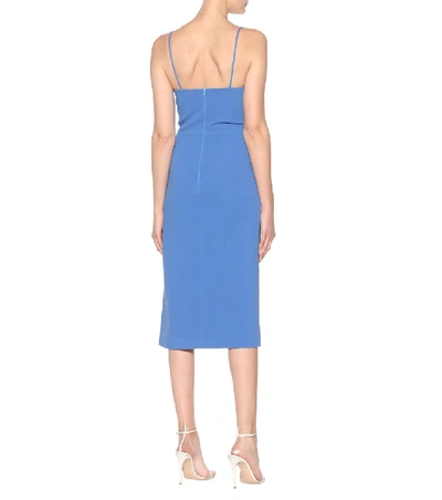 Shop David Koma Cady Dress In Blue