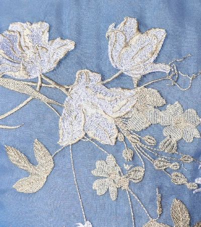 Shop Erdem Cassandra Embroidered Silk Gown