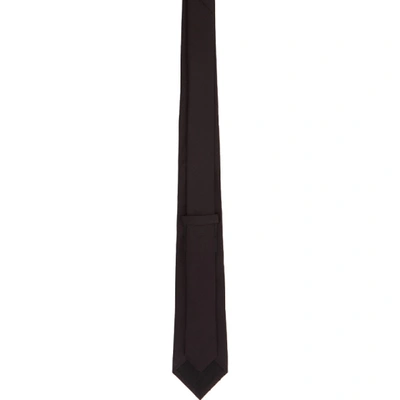 Shop Alexander Mcqueen Black & Silver Cr Place Dancing Tie