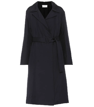 Shop The Row The Dundi Silk Coat In Blue