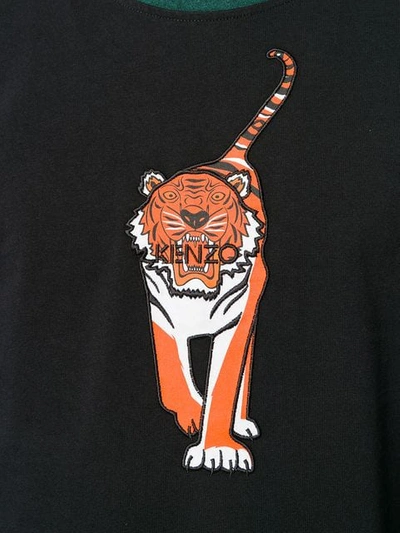Shop Kenzo Logo Tiger Sweatshirt - Black