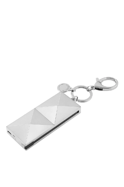 Shop Rebecca Minkoff Charming Powers Battery Bank In Silver