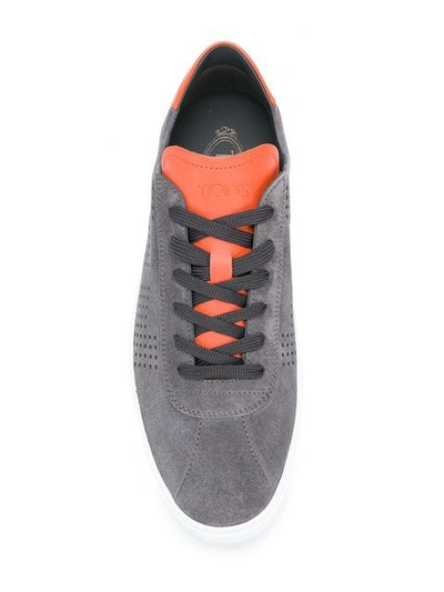 Shop Tod's Lace-up Sneakers - Grey