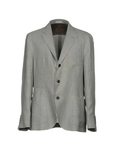Shop Brunello Cucinelli Blazers In Grey