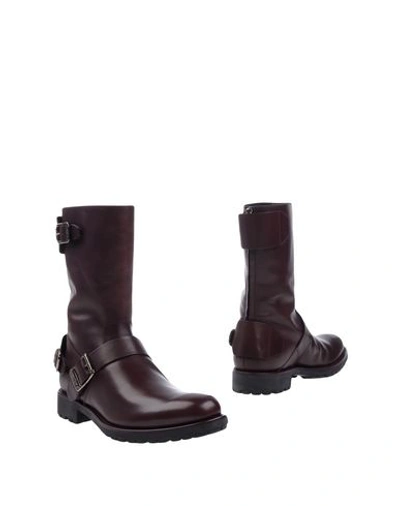 Shop Hogan Boots In Deep Purple