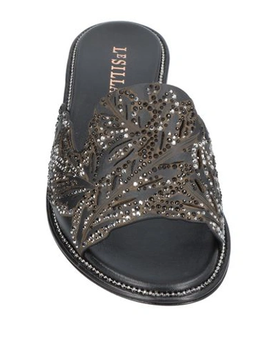 Shop Le Silla Sandals In Black