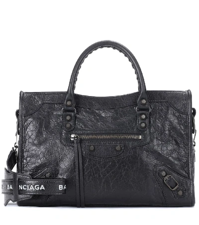 Shop Balenciaga Classic City S Leather Tote In Black