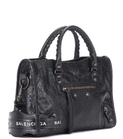 Shop Balenciaga Classic City S Leather Tote In Black