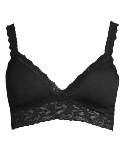 Shop Hanky Panky Solid Lace Bra In Black