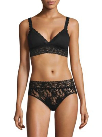 Shop Hanky Panky Solid Lace Bra In Black