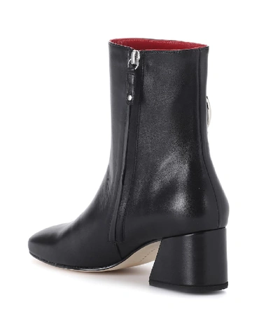 Shop Dorateymur Nizip Leather Ankle Boots In Black