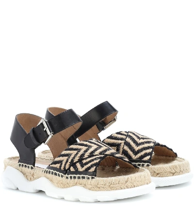 Shop Stella Mccartney Espadrille Sandals In Beige