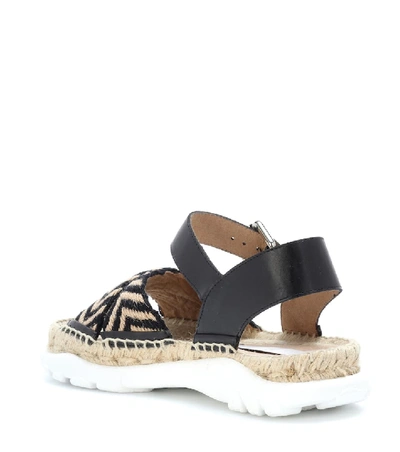 Shop Stella Mccartney Espadrille Sandals In Beige