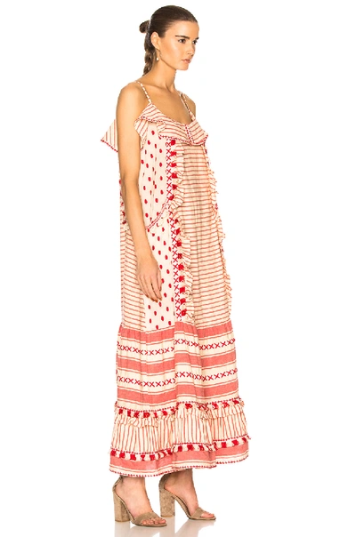 Dodo Bar Or Embroidered Cotton Dress In Multi
