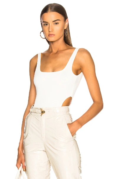 Shop Zeynep Arcay Cutout Knit Bodysuit In White