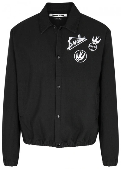 Shop Mcq By Alexander Mcqueen Black Badge-appliquéd Twill Jacket