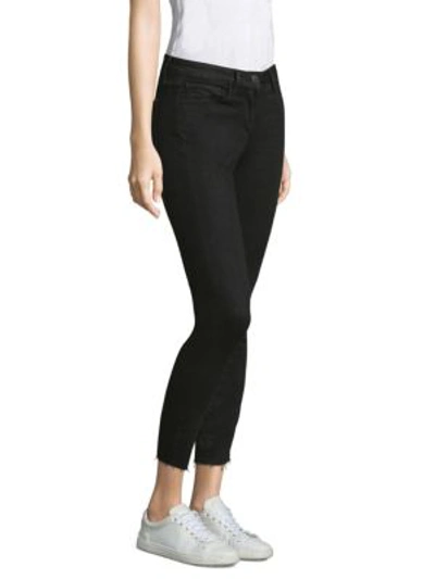 Shop 3x1 Mid-rise Skinny Cropped Jeans In Black Tear