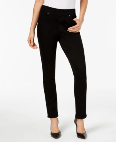 Shop Levi's Women's Skinny Perfectly Slimming Pull-on Jeggings In Dark Black