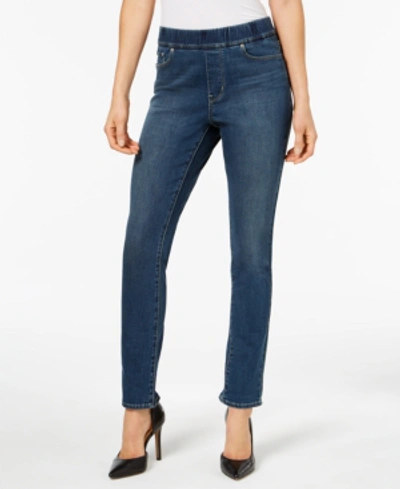 Shop Levi's Skinny Perfectly Slimming Pull-on Jeggings In Mod Blue