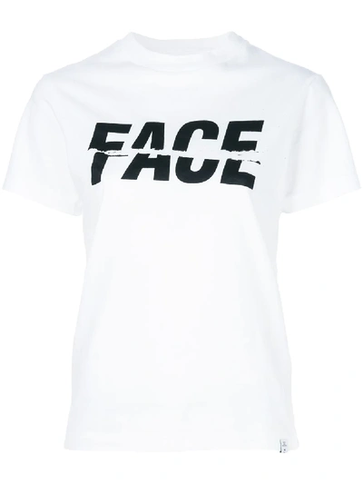 Shop Facetasm Printed T-shirt