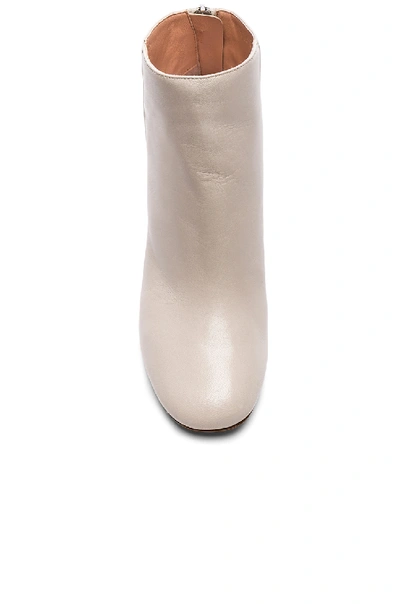 Shop Acne Studios Leather Cliffie Boots In White