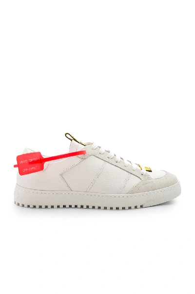 Shop Off-white Leather Belt Sneakers In White