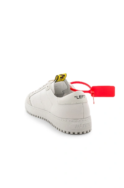 Shop Off-white Leather Belt Sneakers In White