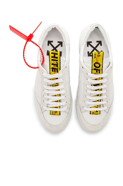 Shop Off-white Leather Belt Sneakers In White