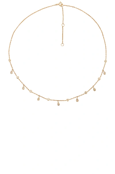 Shop Sachi Pear Drop Shaker Necklace In Gold