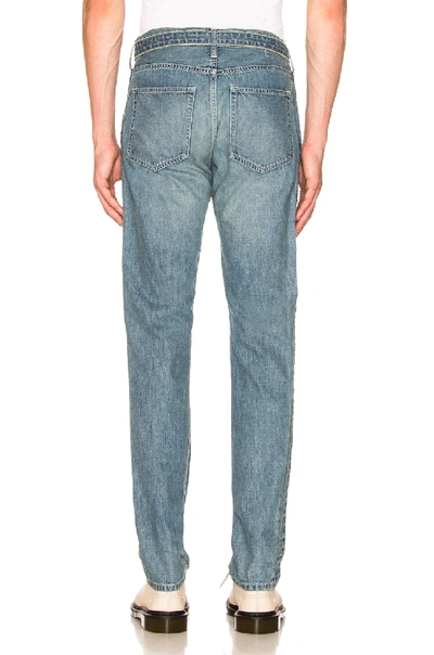 Shop Sacai Denim Pants In Blue