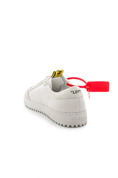 Shop Off-white Leather Belt Sneakers In White & Yellow