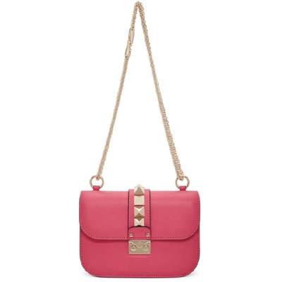 Shop Valentino Pink  Garavani Small Lock Bag