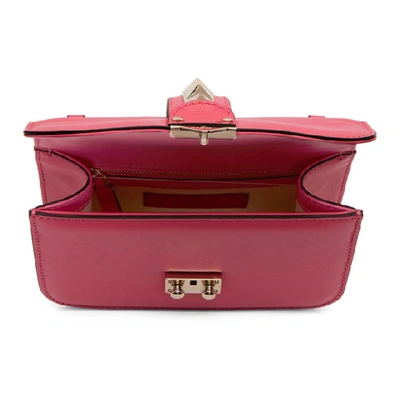 Shop Valentino Pink  Garavani Small Lock Bag