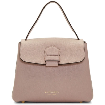 Shop Burberry Pink Small Camberley Bag In Pale Orchid