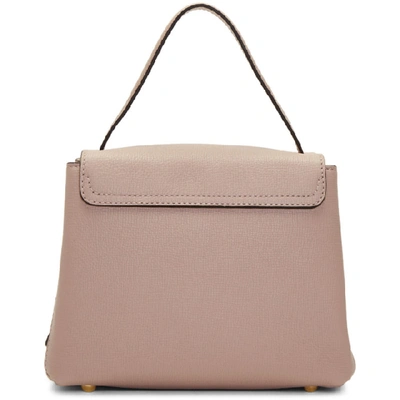 Shop Burberry Pink Small Camberley Bag In Pale Orchid