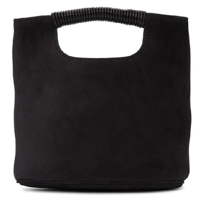 Shop Simon Miller Black Nubuck Mini Birch Bag In 90303 Black