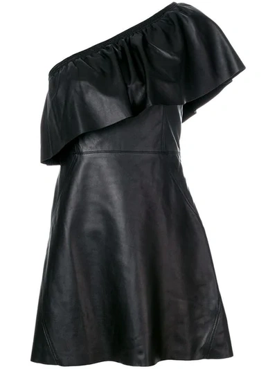 Shop A.l.c One-shoulder Dress In Black