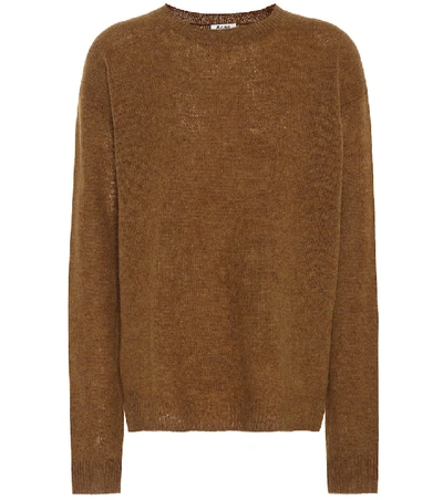 Shop Acne Studios Deniz Wool Sweater In Brown