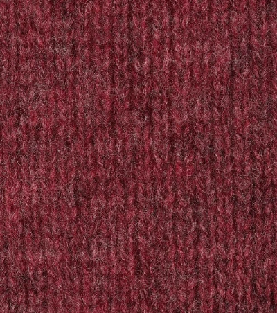 Shop Acne Studios Deniz Wool Sweater In Purple