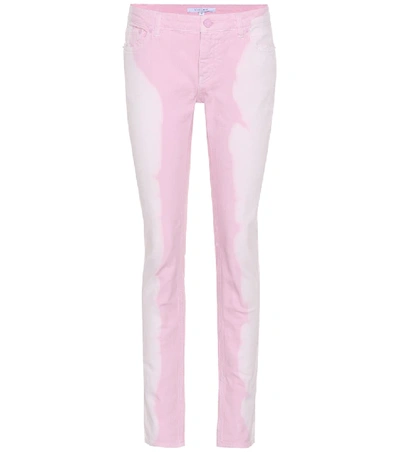 Shop Givenchy Low-rise Skinny Jeans In Pink