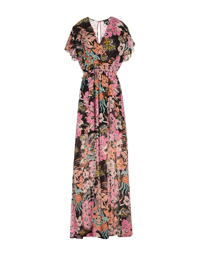 Shop Just Cavalli Long Dresses In Fuchsia