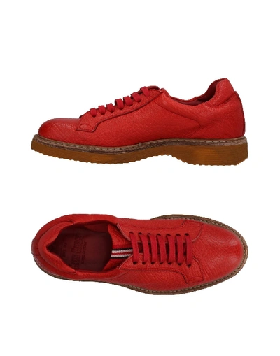 Shop Green George Laced Shoes In Red
