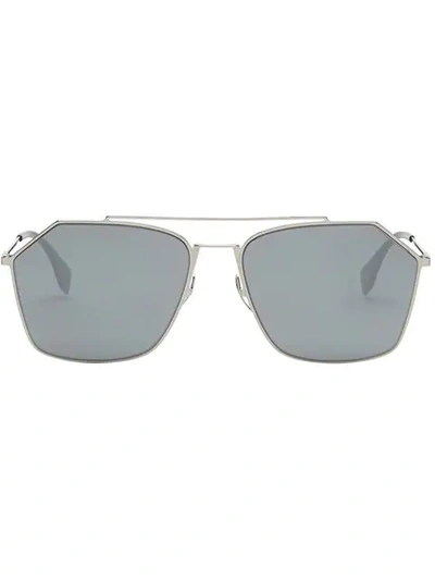Shop Fendi Eyewear  Air Sunglasses - Metallic